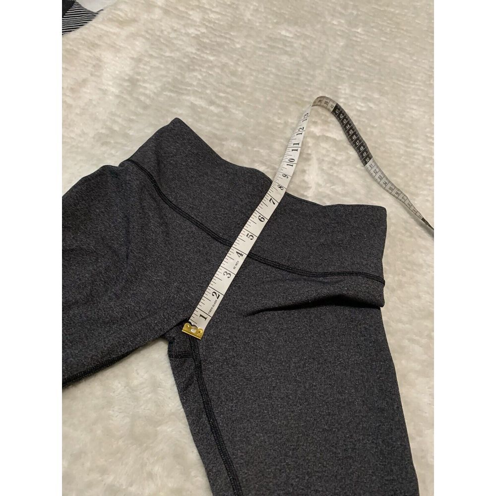 Lululemon Wunder Under Womens Black Gray Capri Yoga Leggings Size 4 Gym Pants - Picture 5 of 7